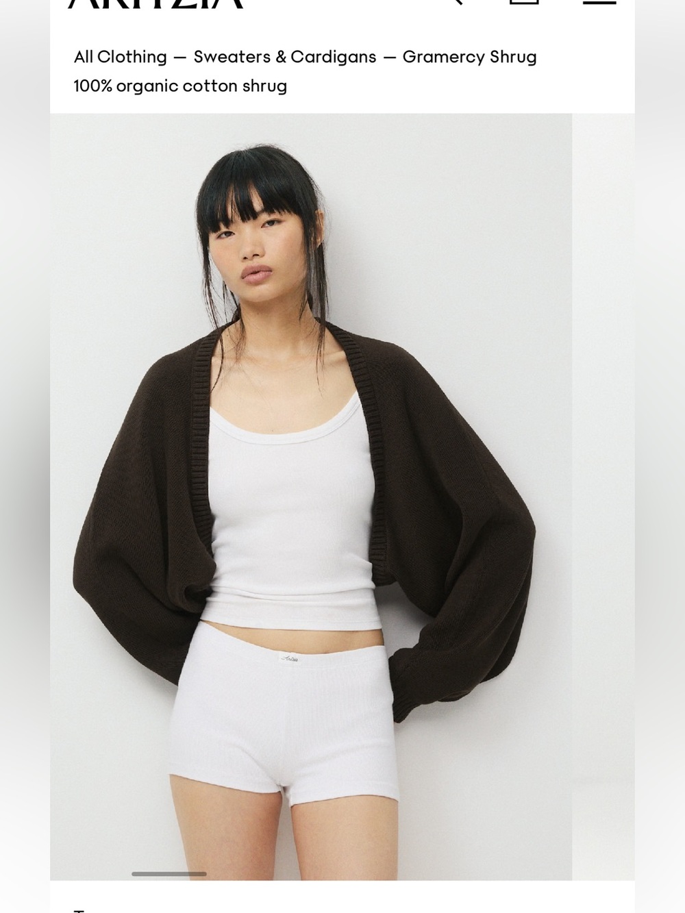 TNA Black gramercy shrug